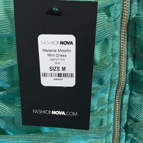 Fashion Nova Melanie Metallic Mini Dress - Picture 5 of 5